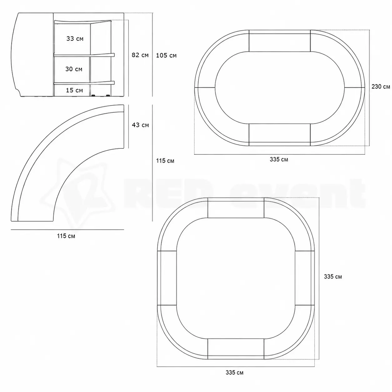 чертеж Module Corner