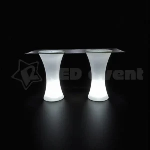 Аренда светящегося фуршетного стола Sand Line с LED подсветкой для мероприятий, вечеринок и ивентов